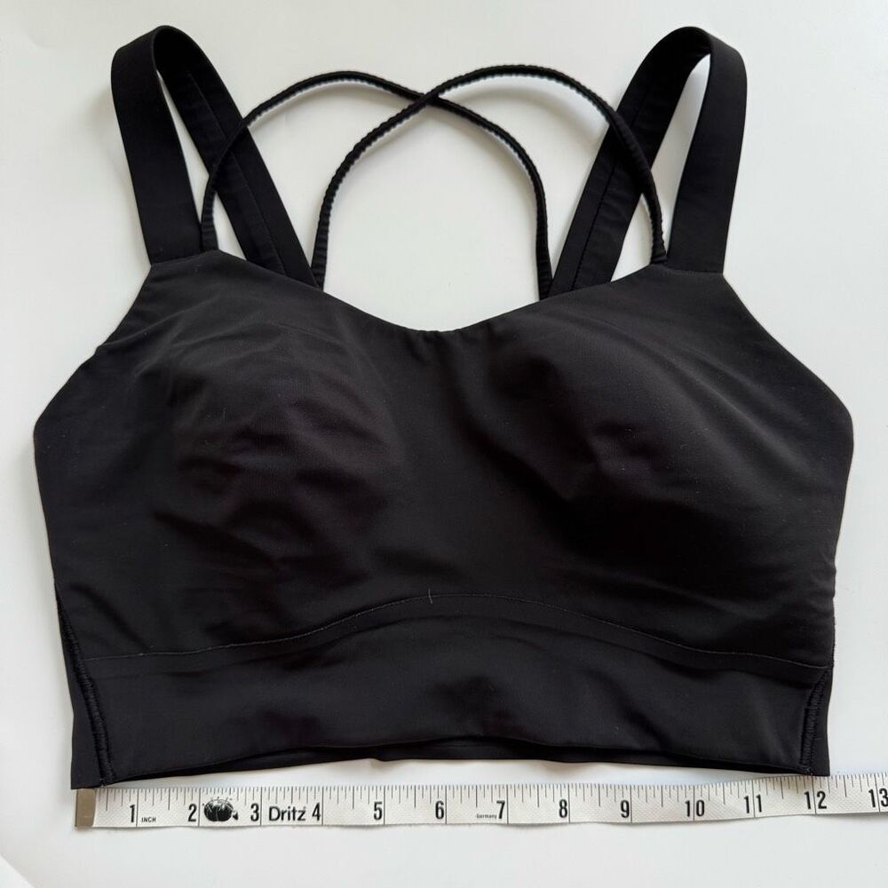 Lululemon Like a Cloud Longline Bra D/DD Cup Support Black Size Medium? Large?